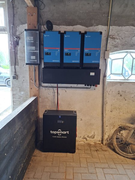 Victron met topsmart batterij